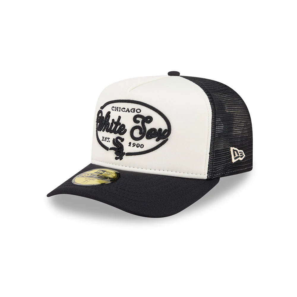 59FIFTY A-Frame Pre-Curved Trucker Chicago White Sox 59FIFTY® Day 2-Tone Black Visor Chrome White Fitted