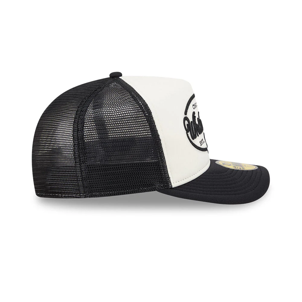 59FIFTY A-Frame Pre-Curved Trucker Chicago White Sox 59FIFTY® Day 2-Tone Black Visor Chrome White Fitted - Image 6