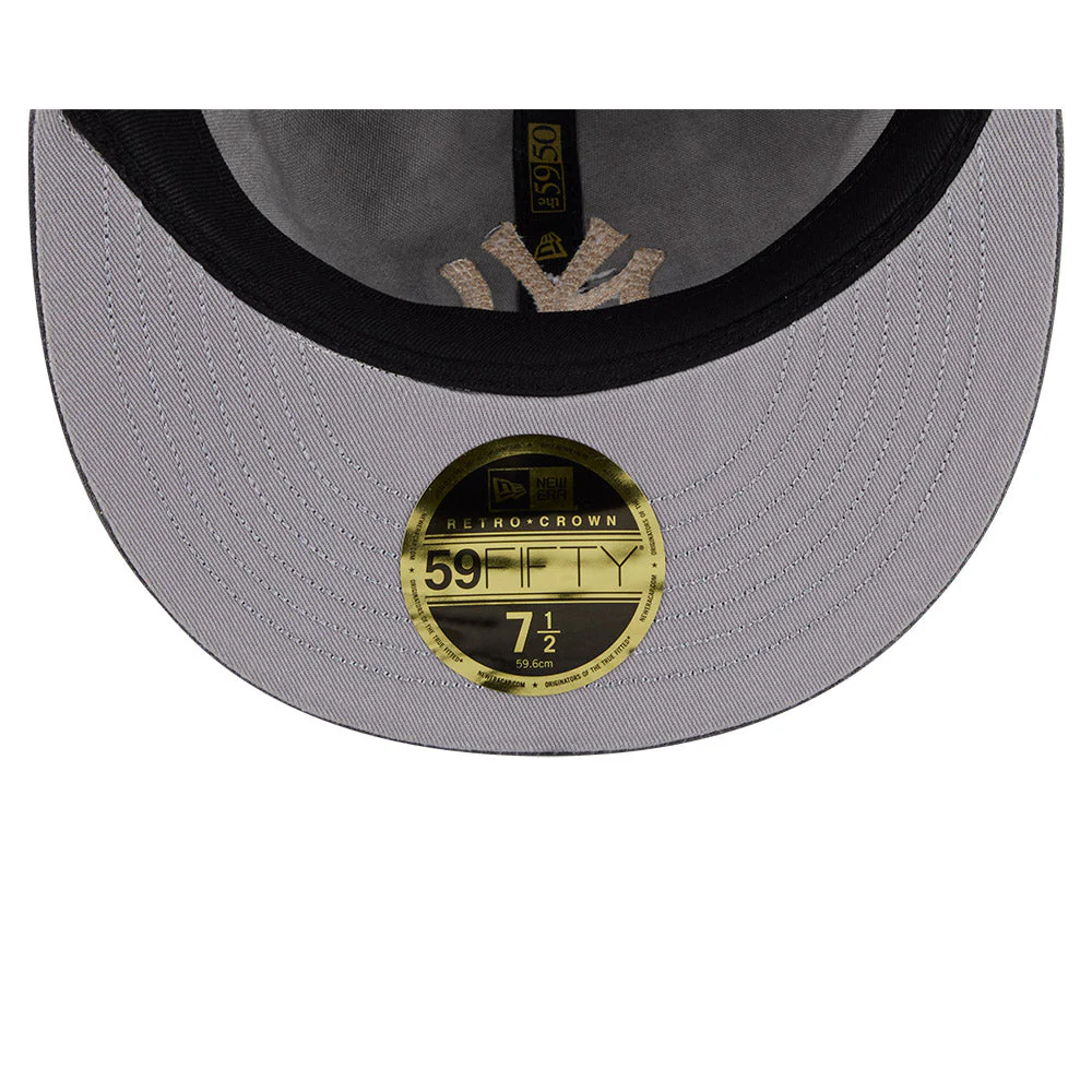 59FIFTY Retro Crown New York Yankees 59FIFTY® Day Visor Stitch Graphite Fitted - Image 7