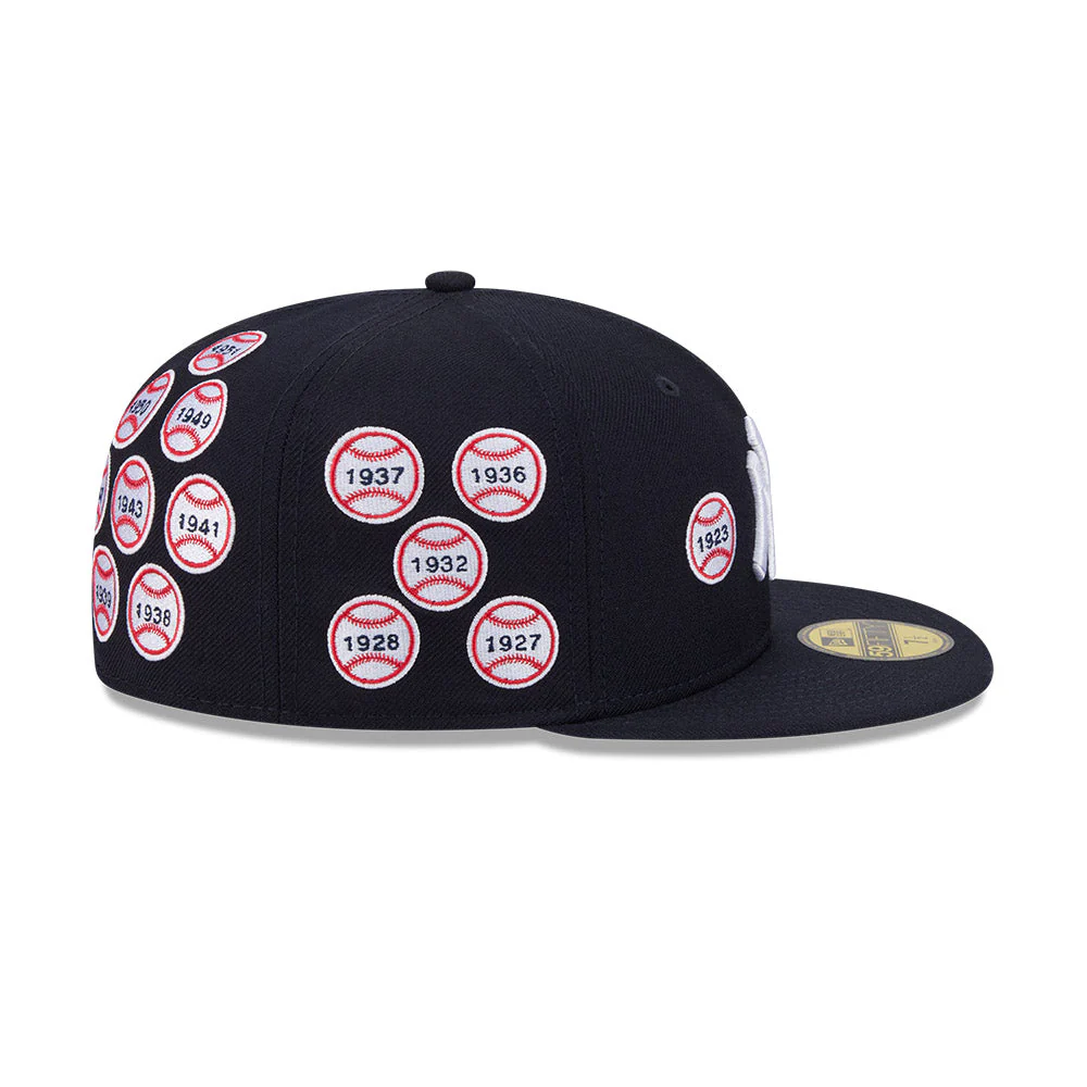 59FIFTY Spike Lee x New York Yankees x World Series Champions Baseballs Wool Navy Fitted - Image 6