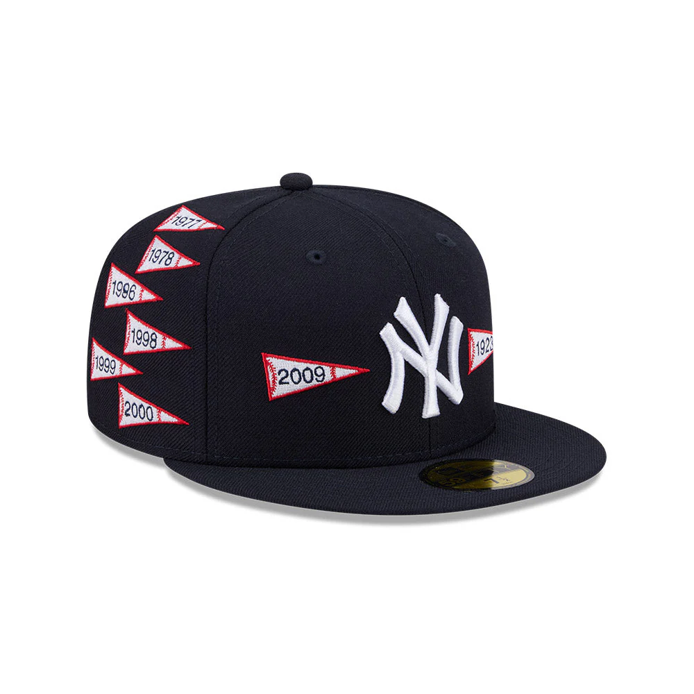 59FIFTY Spike Lee x New York Yankees x World Series Champions Pennants Wool Navy Fitted - Image 3