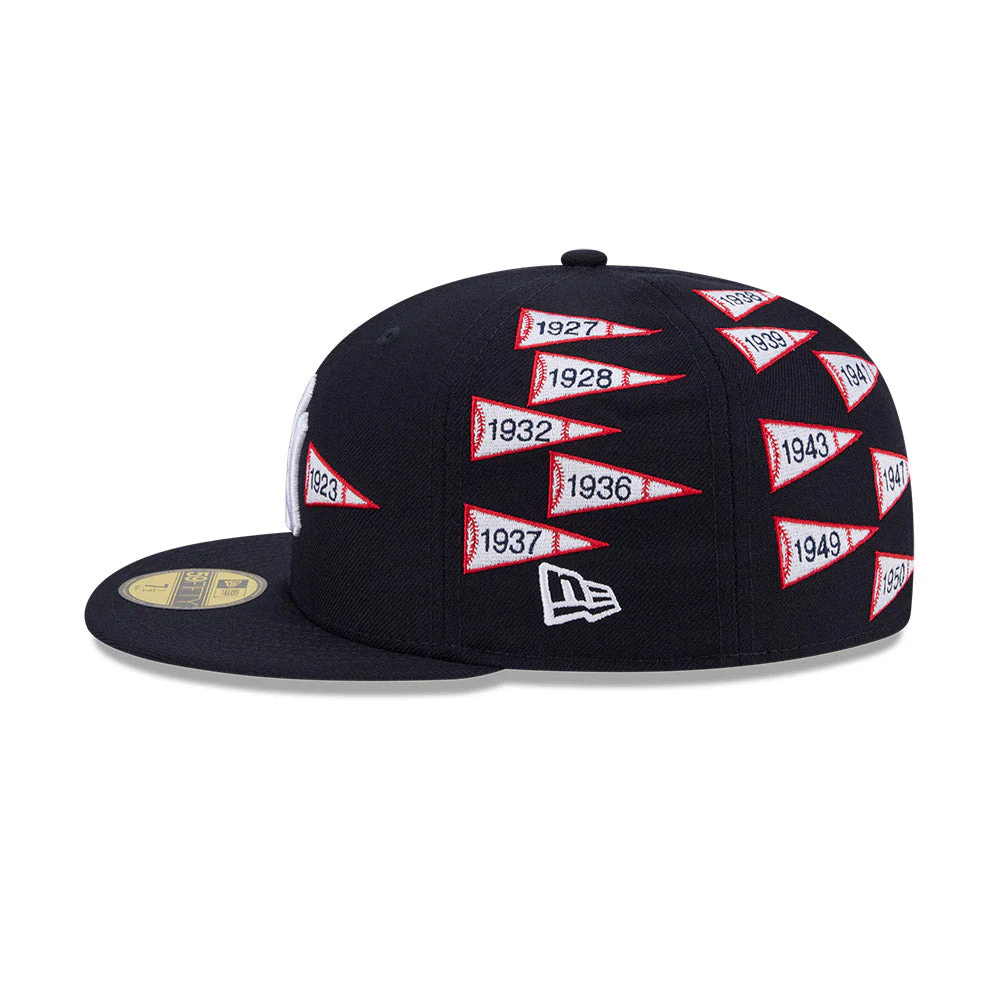 59FIFTY Spike Lee x New York Yankees x World Series Champions Pennants Wool Navy Fitted - Image 5