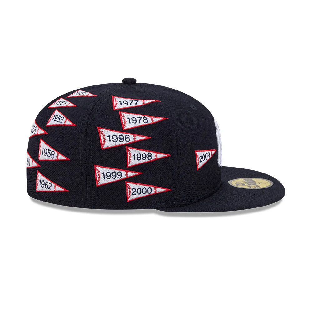 59FIFTY Spike Lee x New York Yankees x World Series Champions Pennants Wool Navy Fitted - Image 6