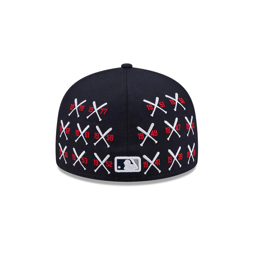 59FIFTY Spike Lee x New York Yankees x World Series Champions Mini Bats Wool Navy Fitted - Image 4