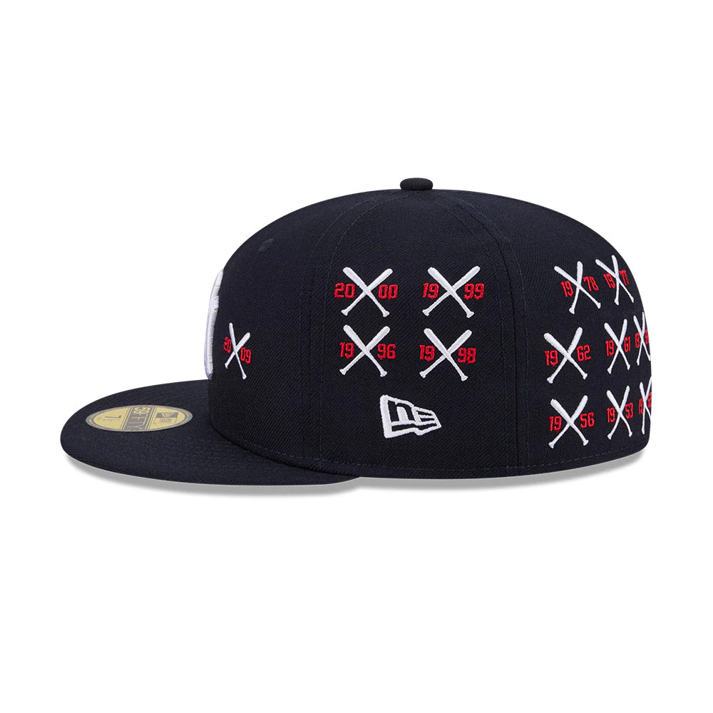59FIFTY Spike Lee x New York Yankees x World Series Champions Mini Bats Wool Navy Fitted - Image 5