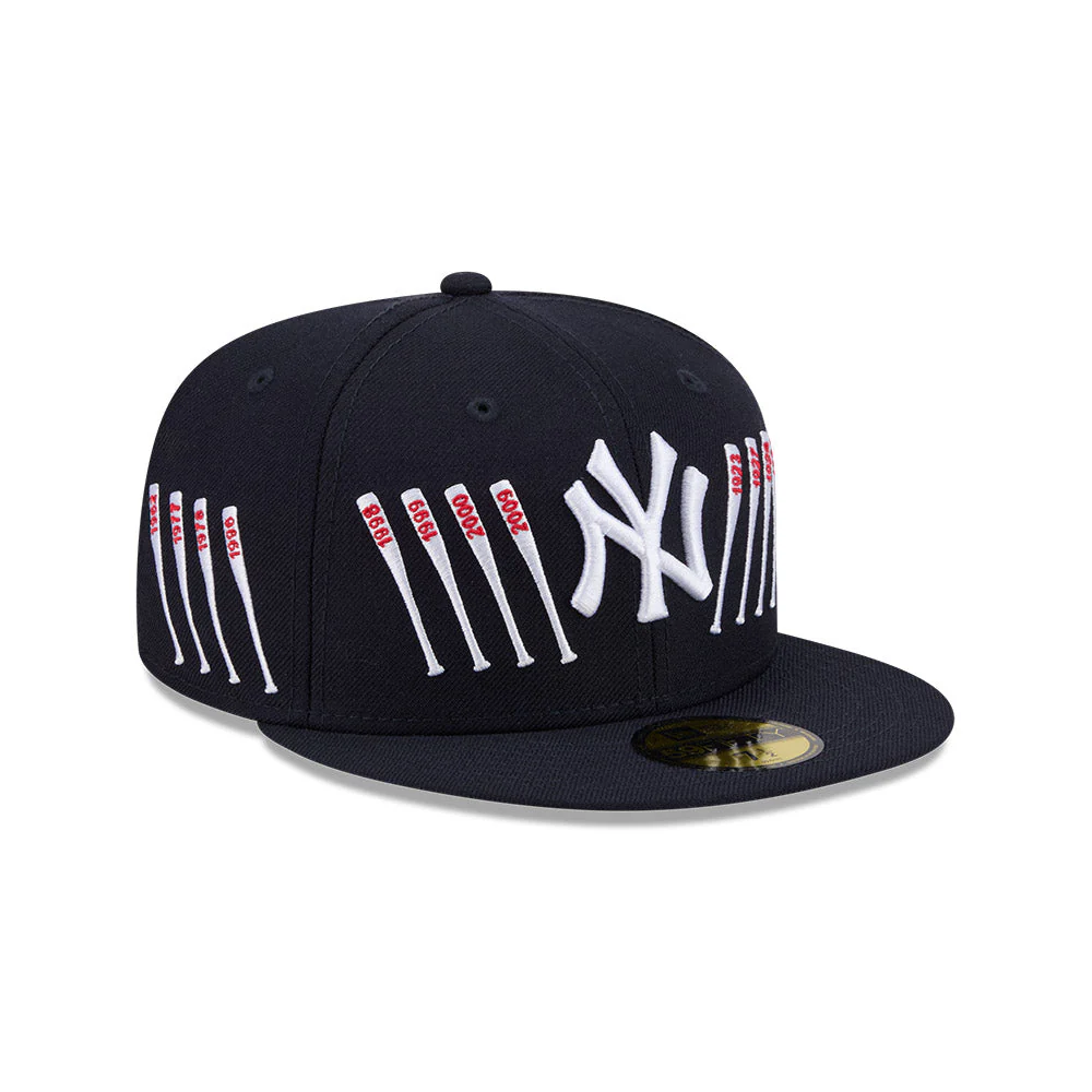 59FIFTY Spike Lee x New York Yankees x World Series Champions Bats Wool Navy Fitted - Image 3