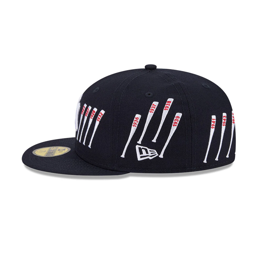 59FIFTY Spike Lee x New York Yankees x World Series Champions Bats Wool Navy Fitted - Image 5