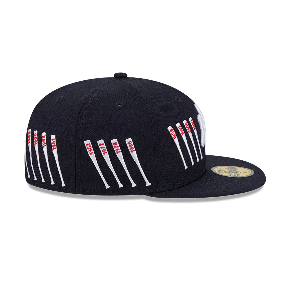 59FIFTY Spike Lee x New York Yankees x World Series Champions Bats Wool Navy Fitted - Image 6