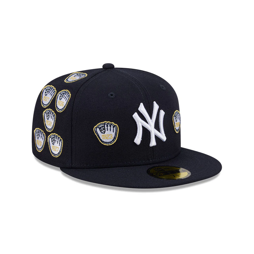 59FIFTY Spike Lee x New York Yankees x World Series Champions Gloves Wool Navy Fitted - Image 3