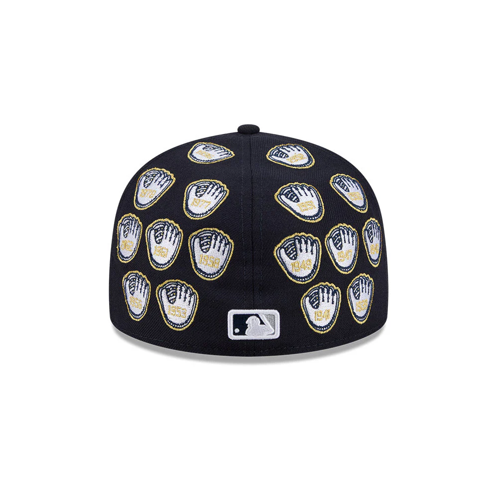 59FIFTY Spike Lee x New York Yankees x World Series Champions Gloves Wool Navy Fitted - Image 4