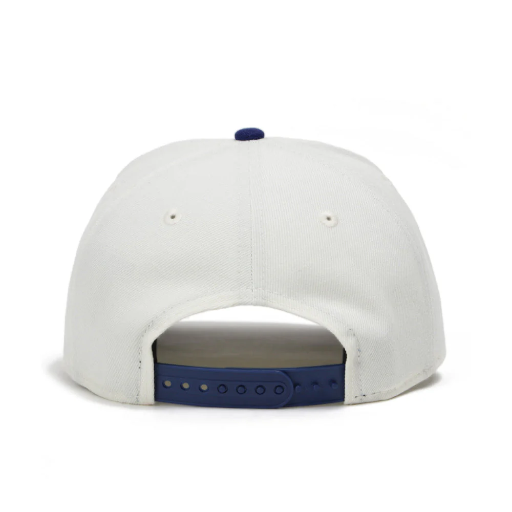 9FORTY A-Frame Los Angeles Dodgers Upside Down 2-Tone Chrome White Dark Royal Snapback - Image 3