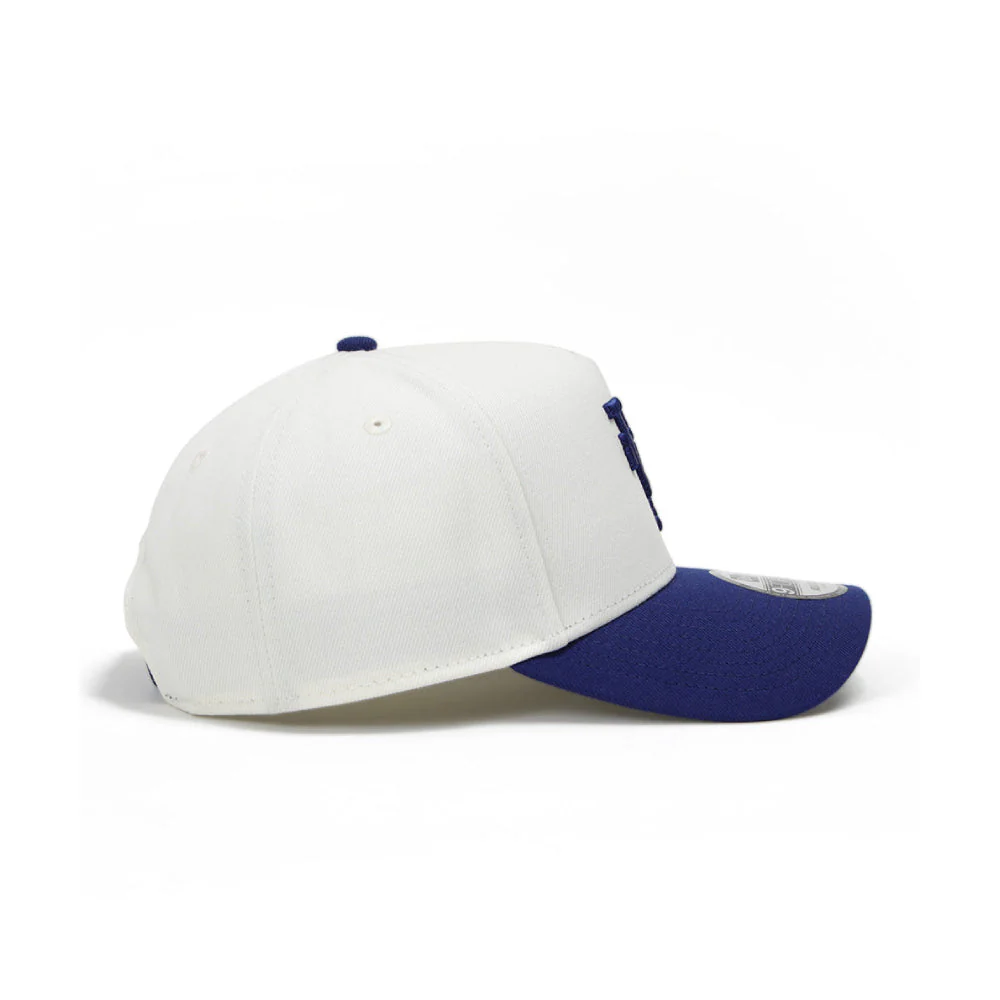 9FORTY A-Frame Los Angeles Dodgers Upside Down 2-Tone Chrome White Dark Royal Snapback - Image 4