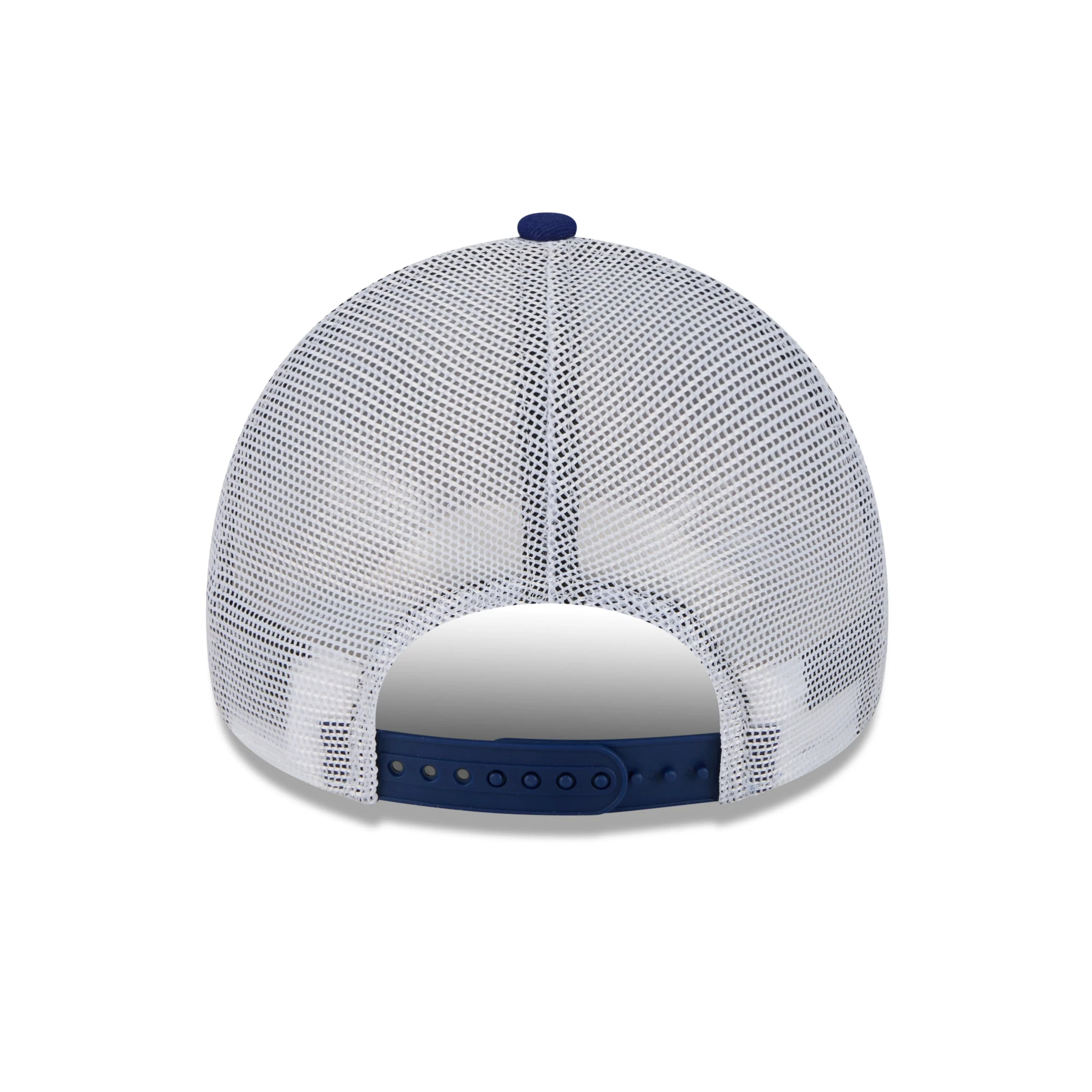 9FORTY A-Frame Trucker Foam Los Angeles Dodgers Upside Down Dark Royal White Snapback - Image 4