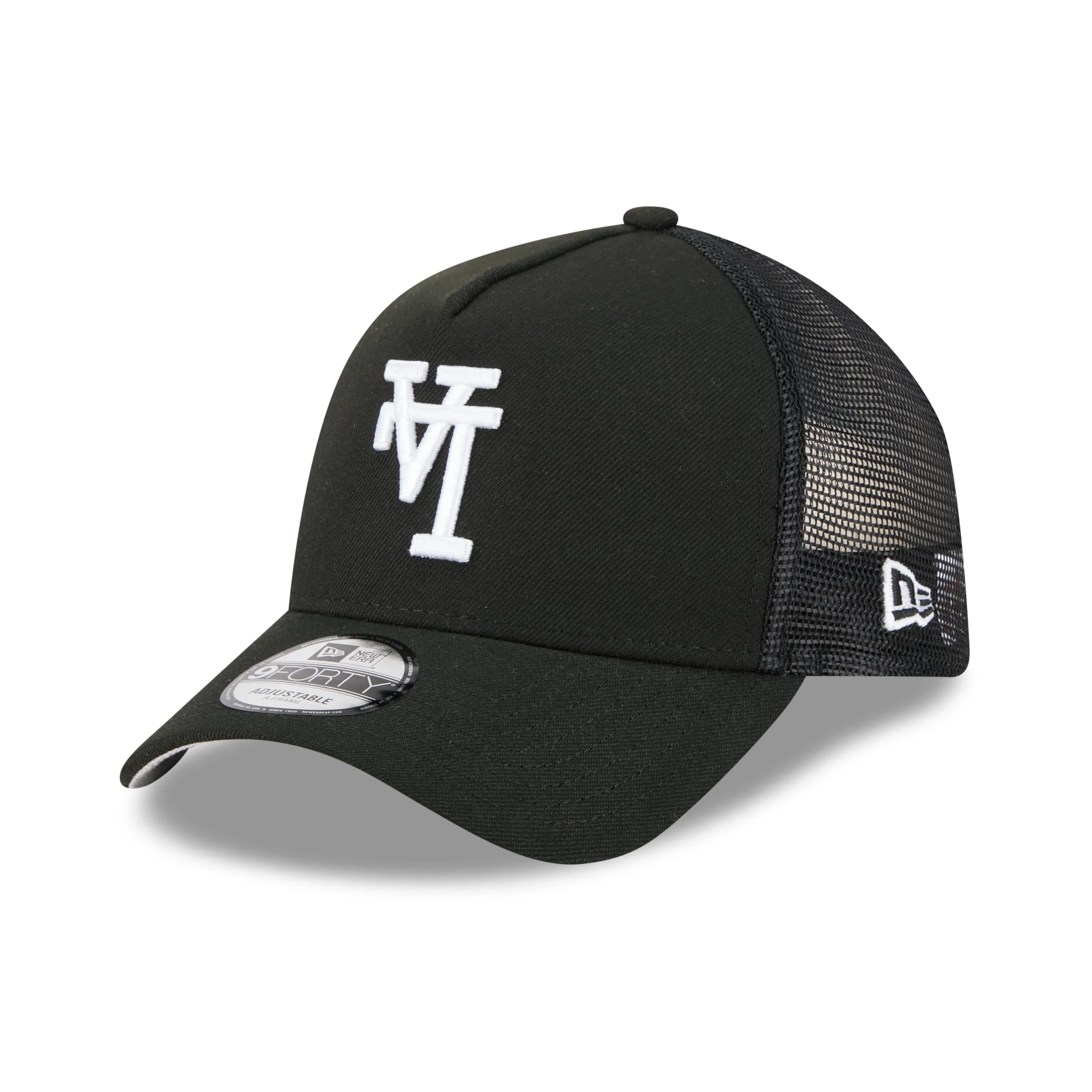 9FORTY A-Frame Trucker Los Angeles Dodgers Upside Down Black Snapback - Image 3