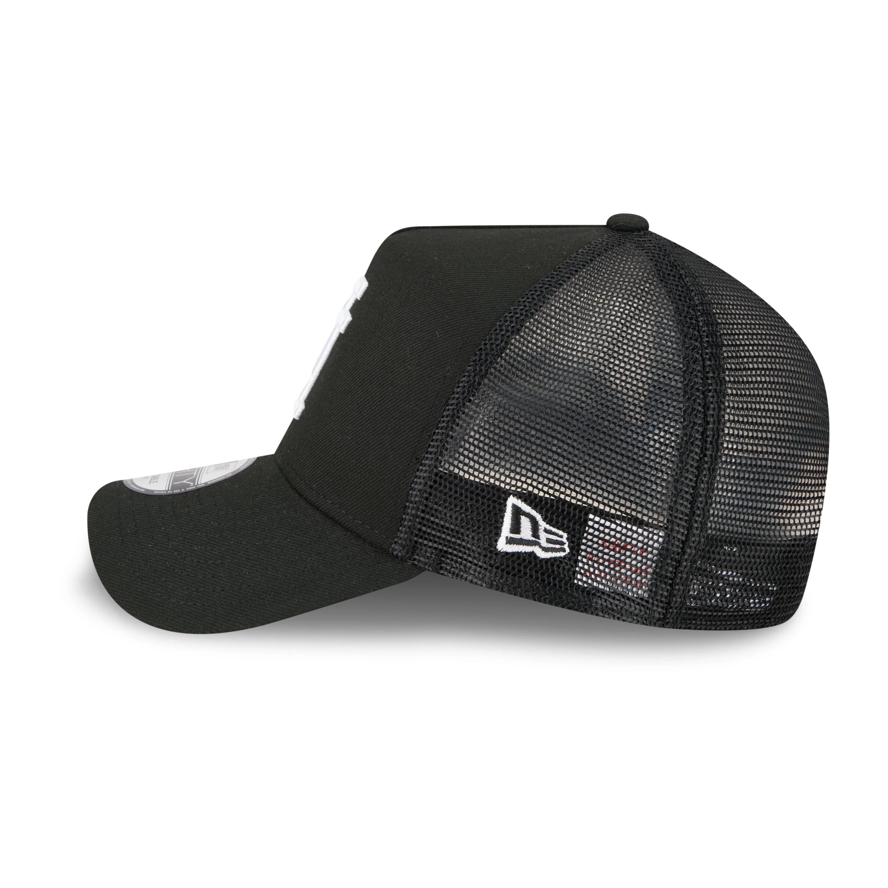 9FORTY A-Frame Trucker Los Angeles Dodgers Upside Down Black Snapback - Image 6