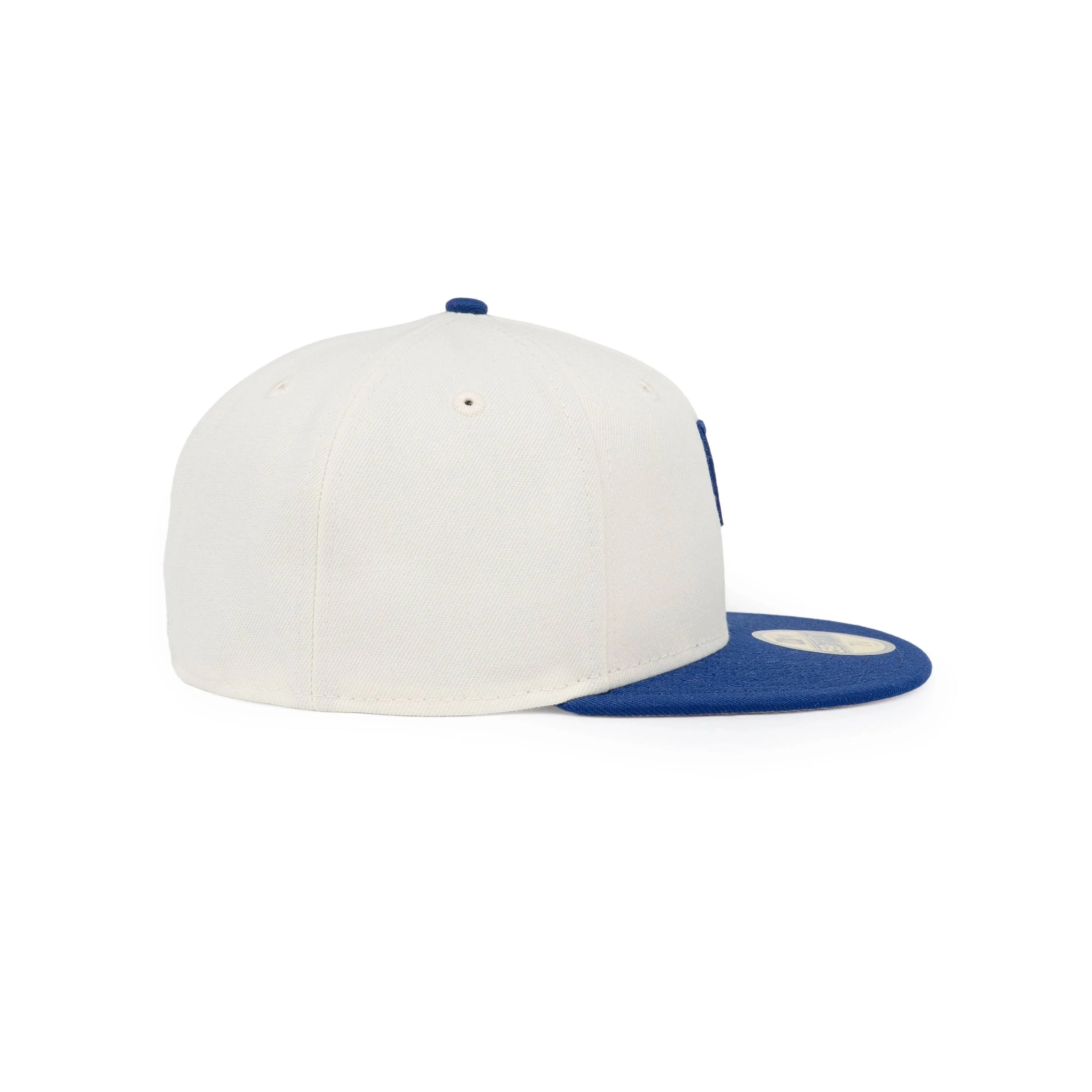 59FIFTY Los Angeles Dodgers Upside Down Dark Royal Visor Chrome White Fitted - Image 6
