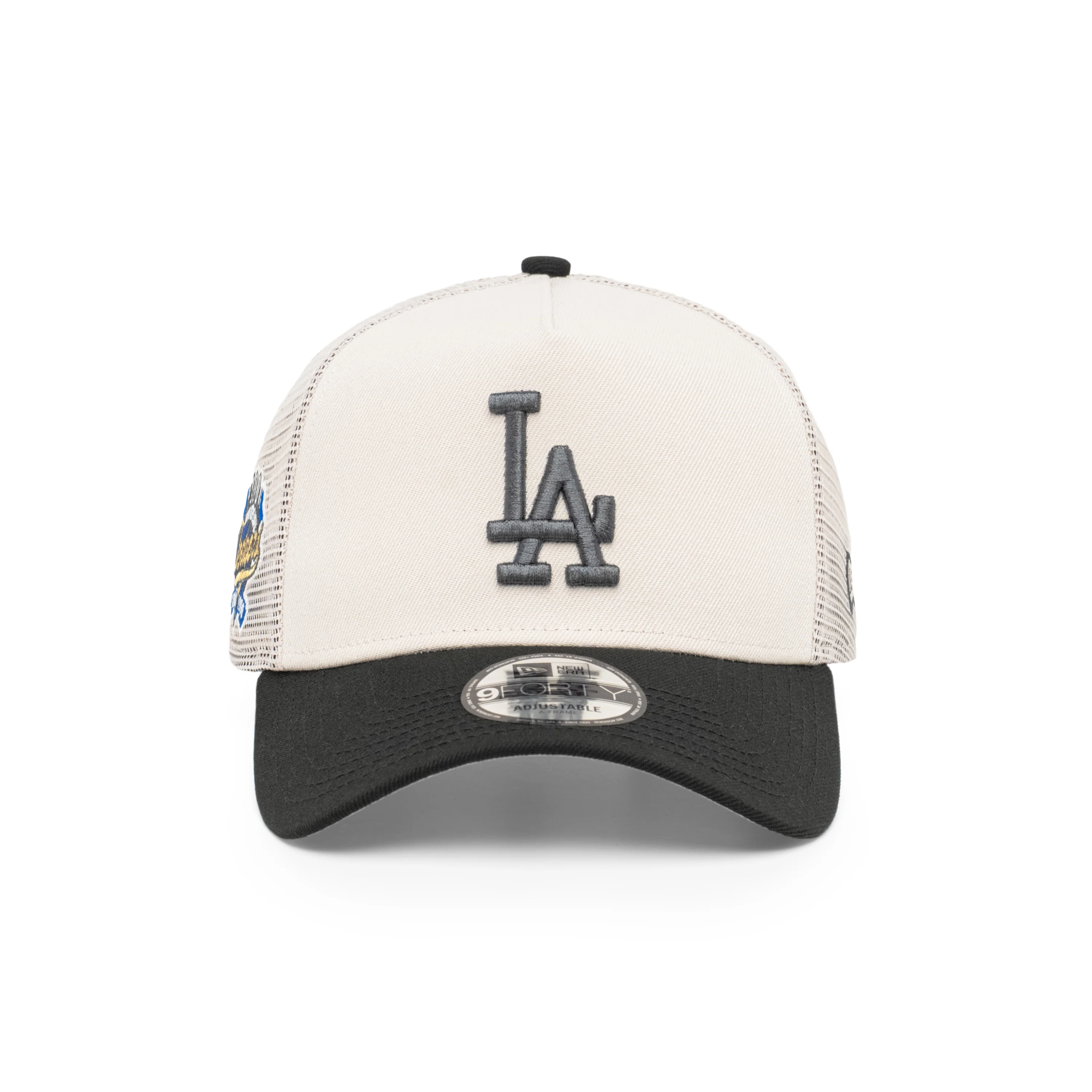 9FORTY A-Frame Trucker Los Angeles Dodgers Stone Snapback - Image 2