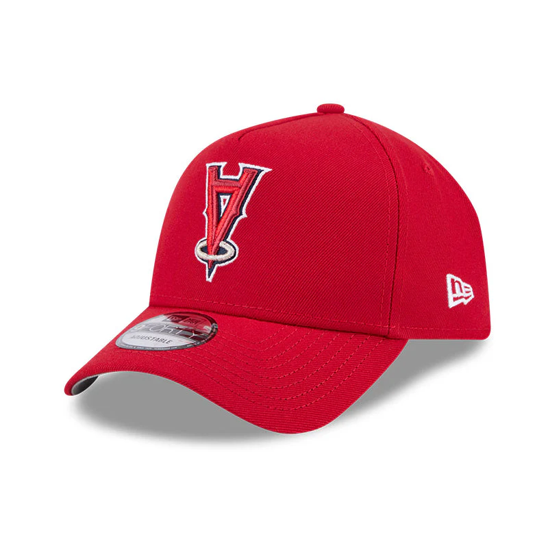 9FORTY A-Frame Los Angeles Angels Upside Down Red Snapback - Image 3