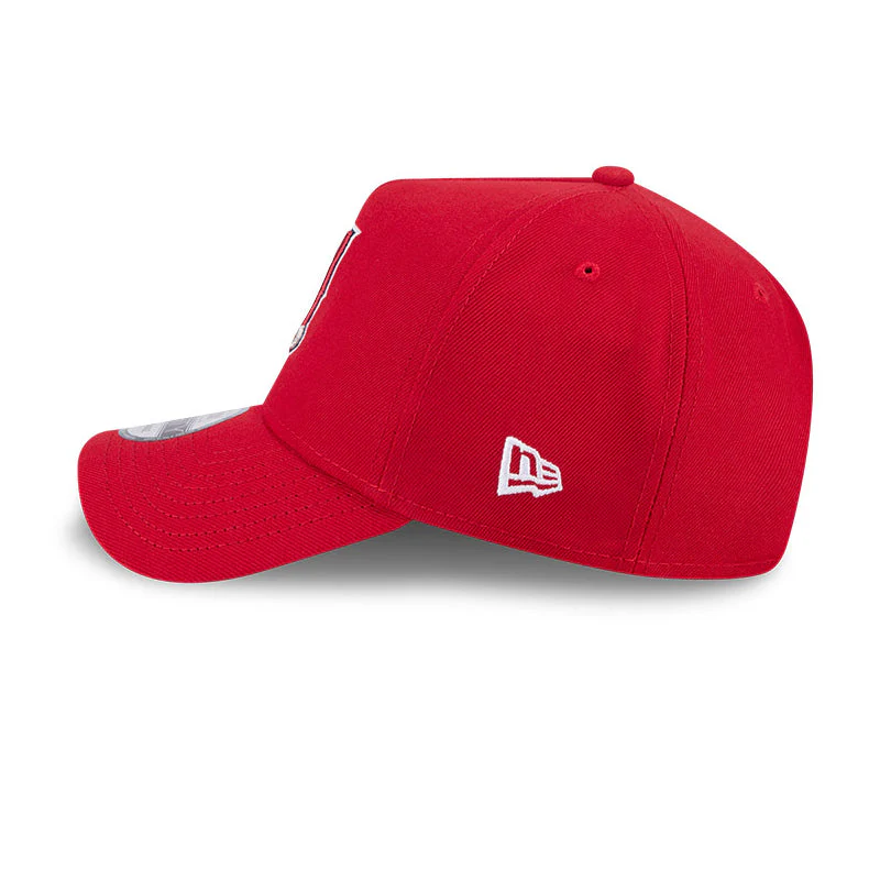 9FORTY A-Frame Los Angeles Angels Upside Down Red Snapback - Image 6