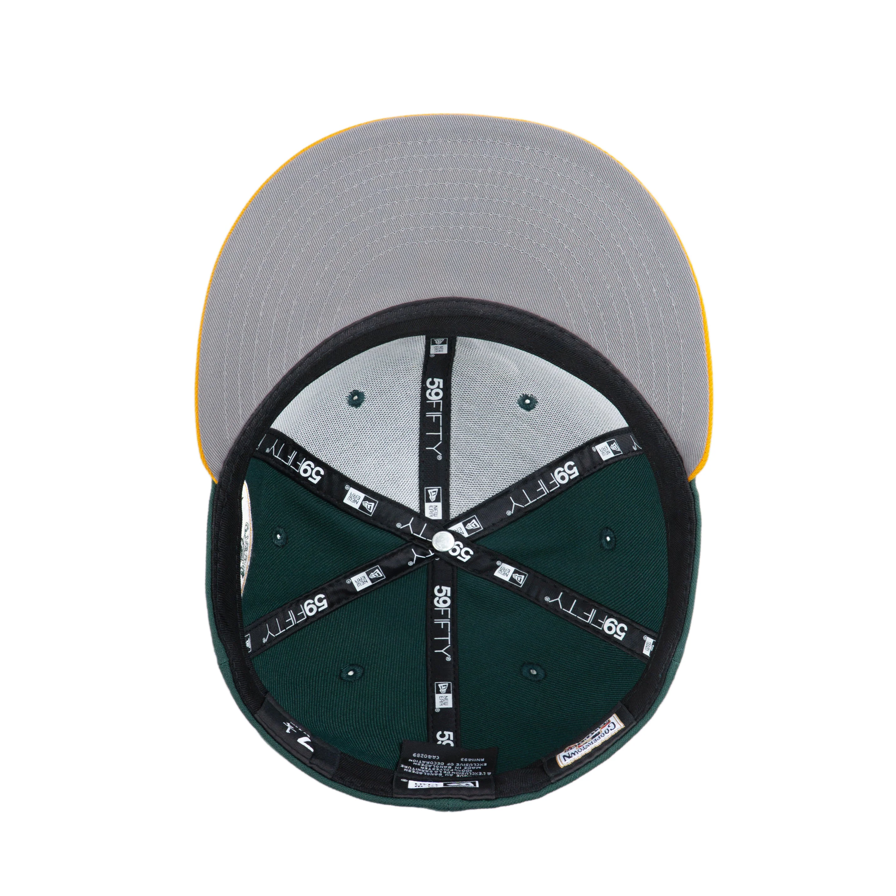59FIFTY Oakland Athletics Cooperstown World Series Upside Down Dark Green Fitted - Image 5