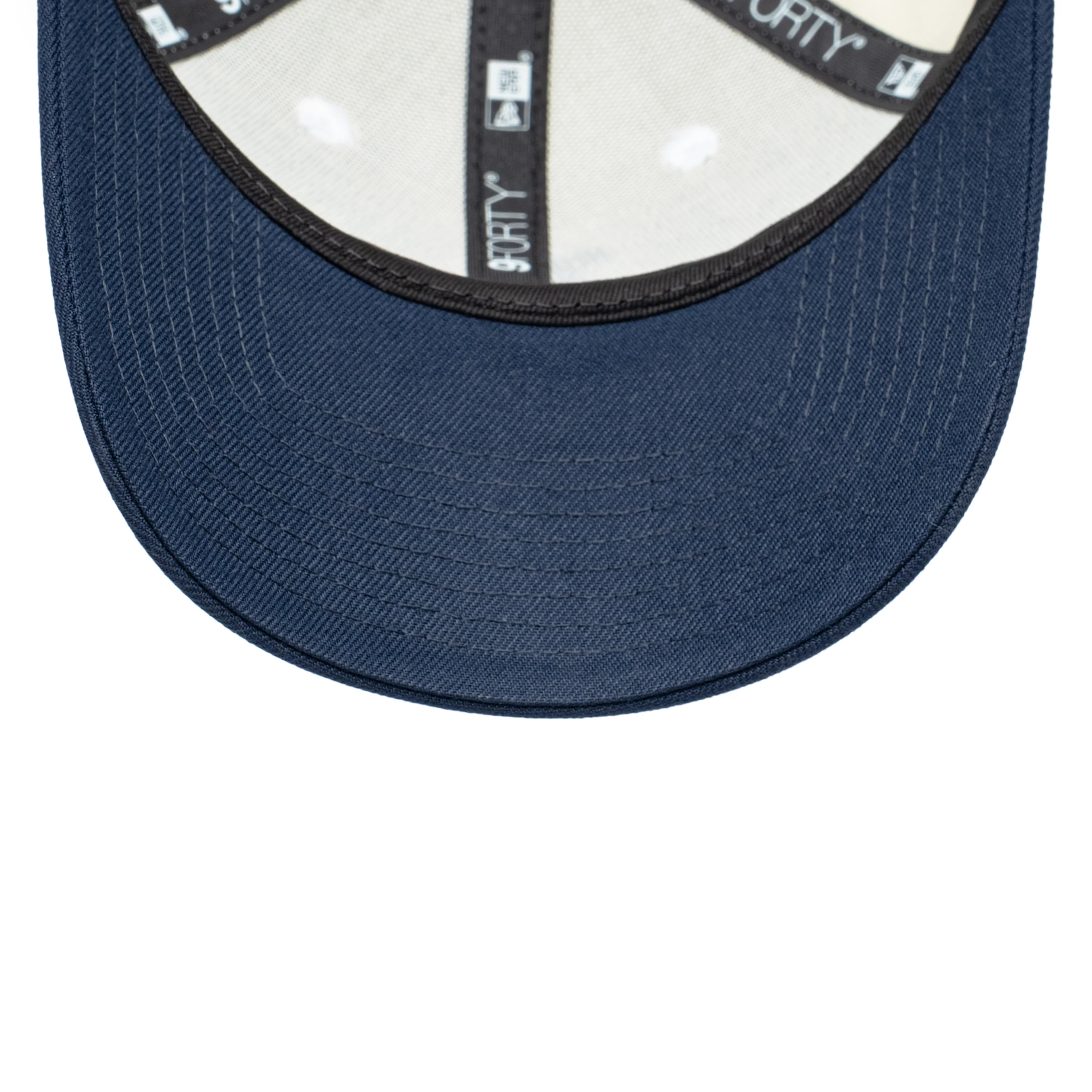 9FORTY Los Angeles Dodgers 2-Tone Navy Visor Chrome White Snapback - Image 7