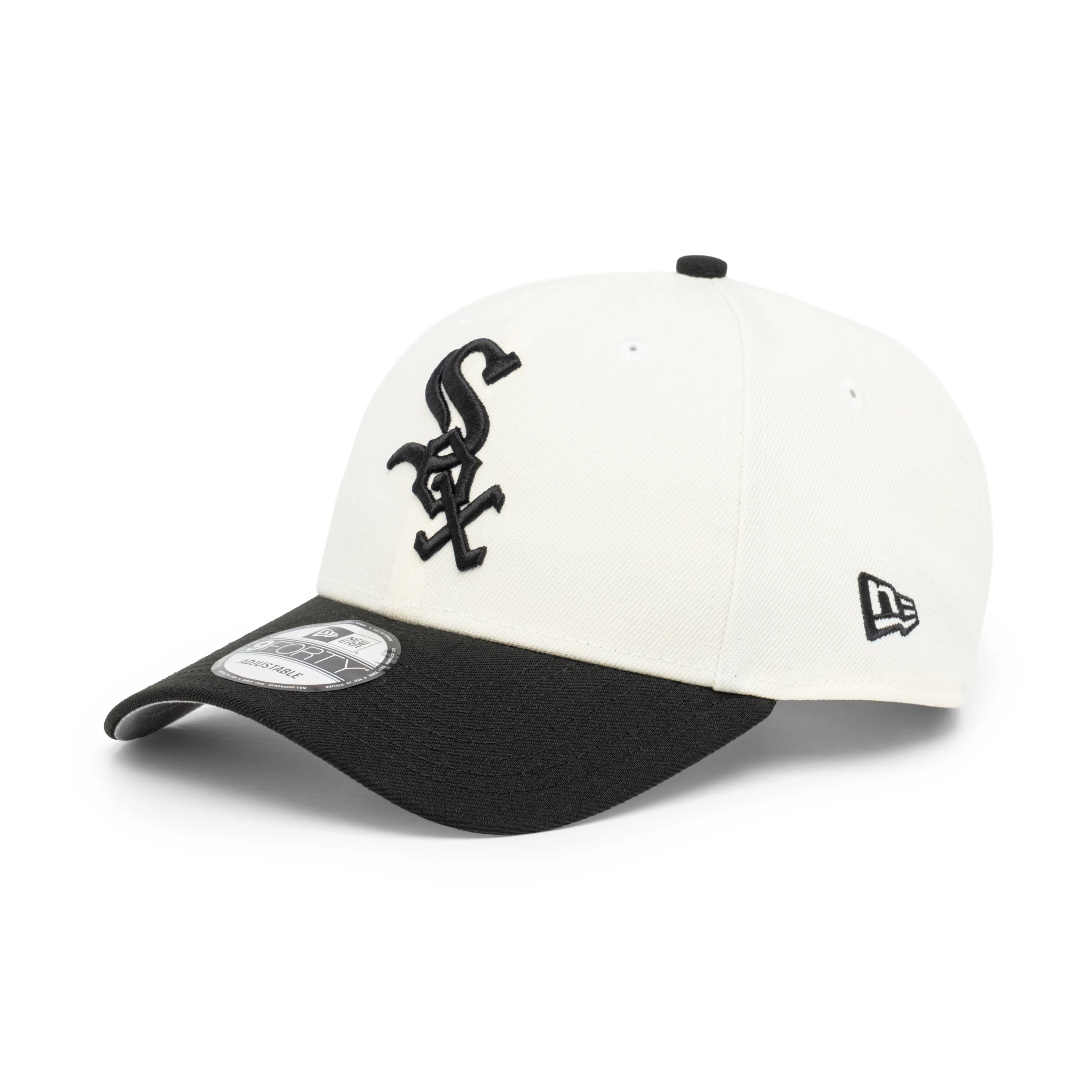 9FORTY Chicago White Sox World Series 2005 2-Tone Black Visor Chrome White Snapback - Image 3