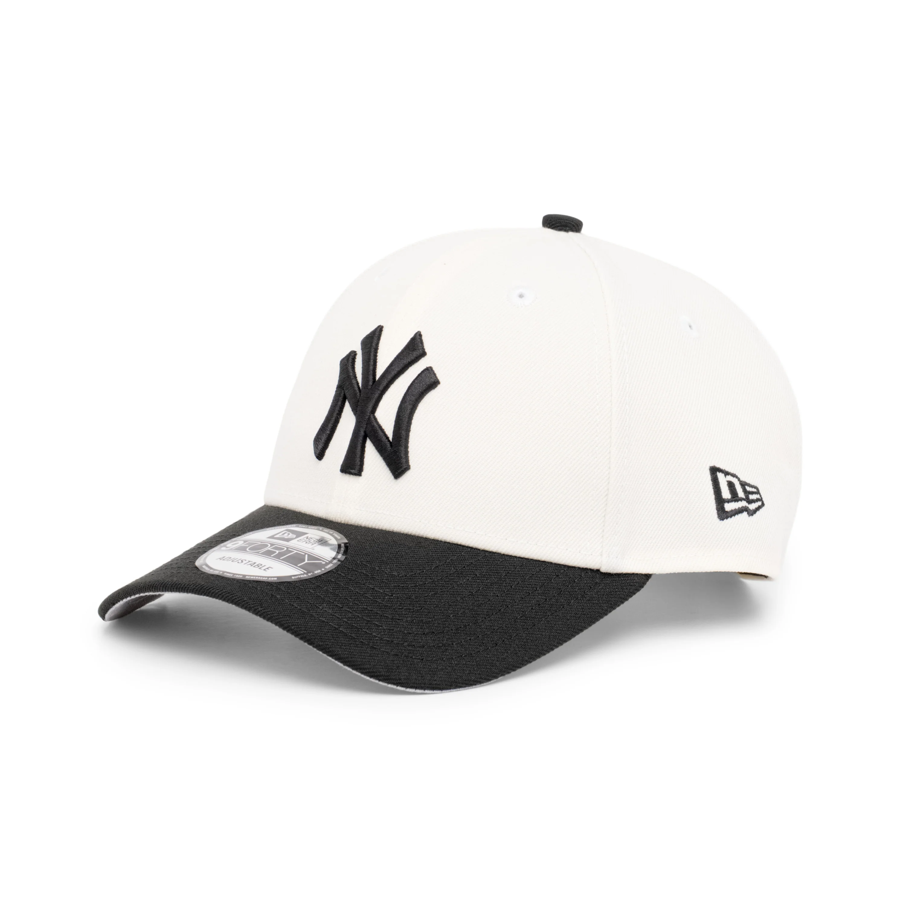9FORTY New York Yankees World Series 2024 2-Tone Black Visor Chrome White Snapback - Image 3