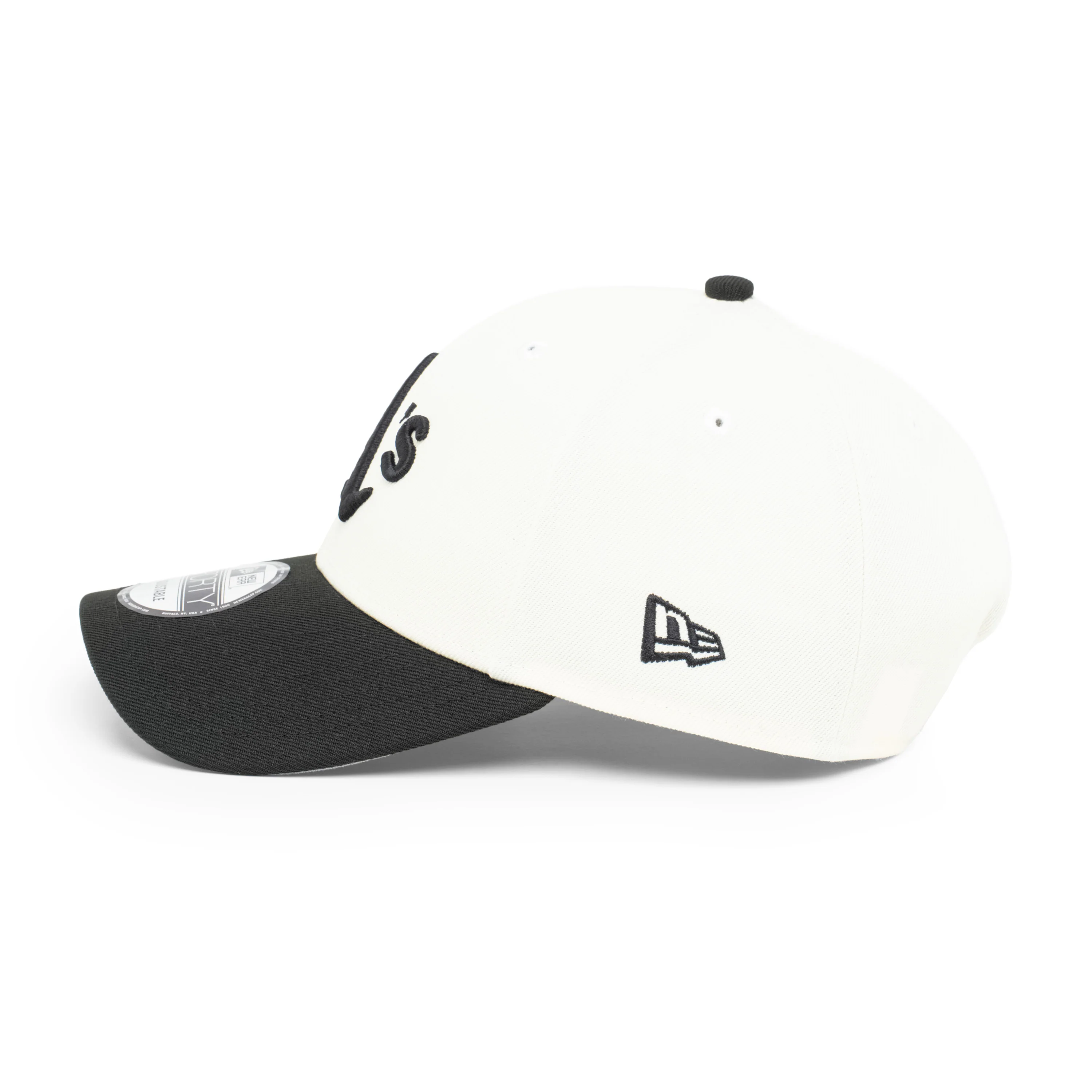9FORTY Oakland Athletics World Series 1989 2-Tone Black Visor Chrome White Snapback - Image 6