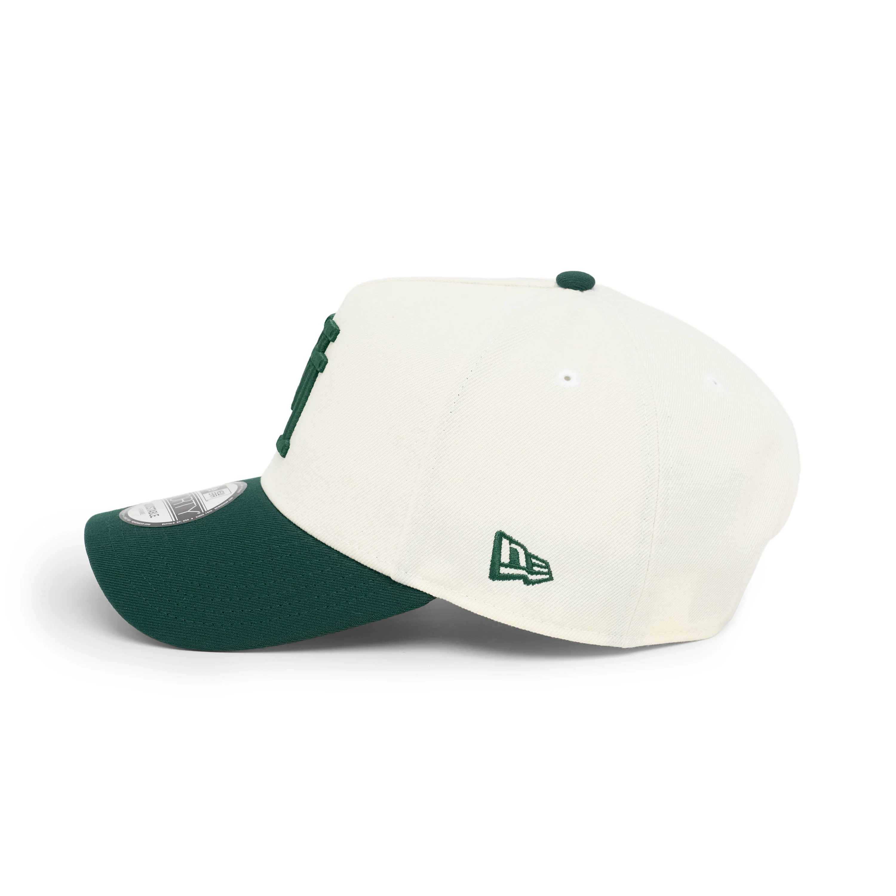 9FORTY A-Frame Los Angeles Dodgers Upside Down Chrome White Dark Green Snapback - Image 5