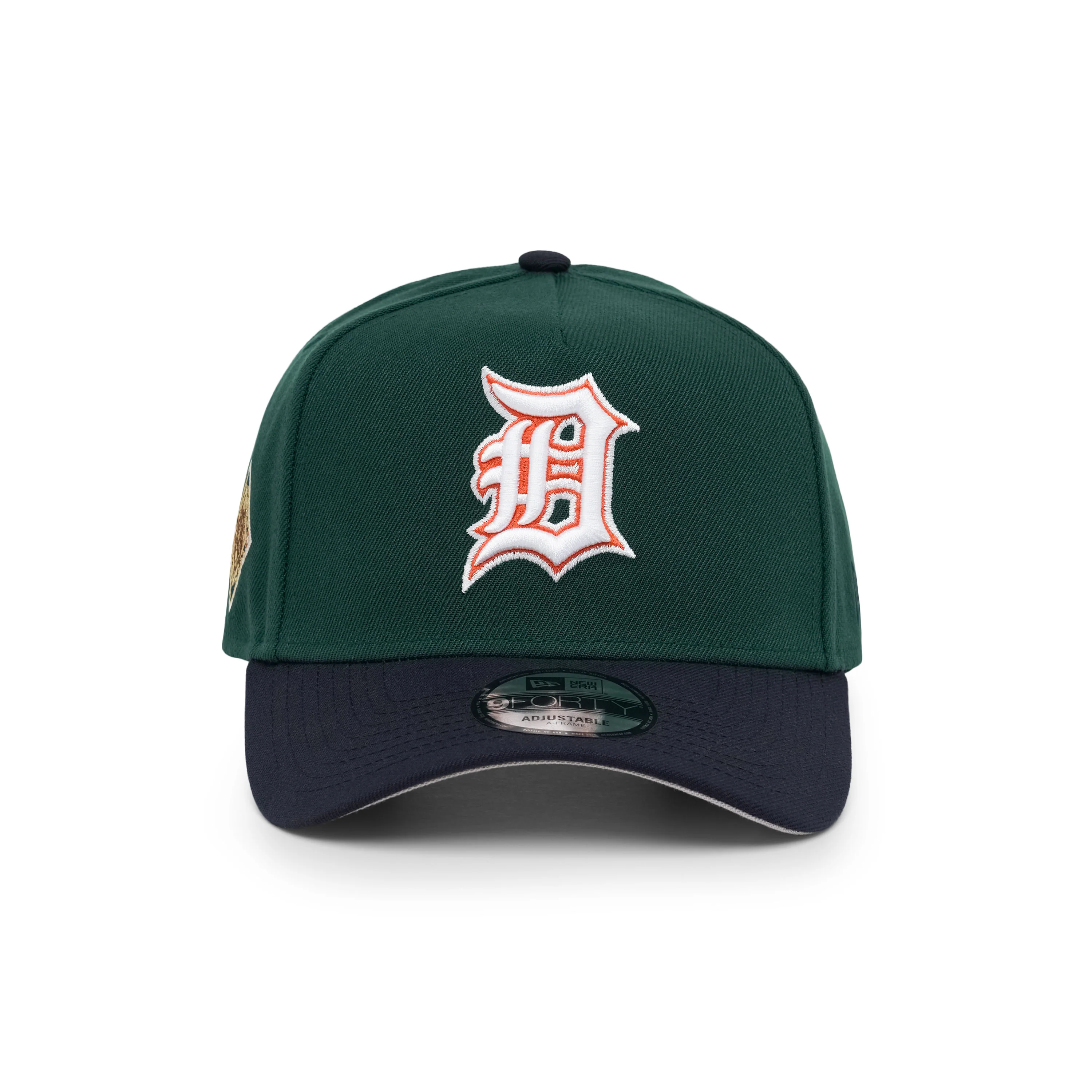 9FORTY A-Frame Detroit Tigers World Series Dark Green Black Snapback - Image 2