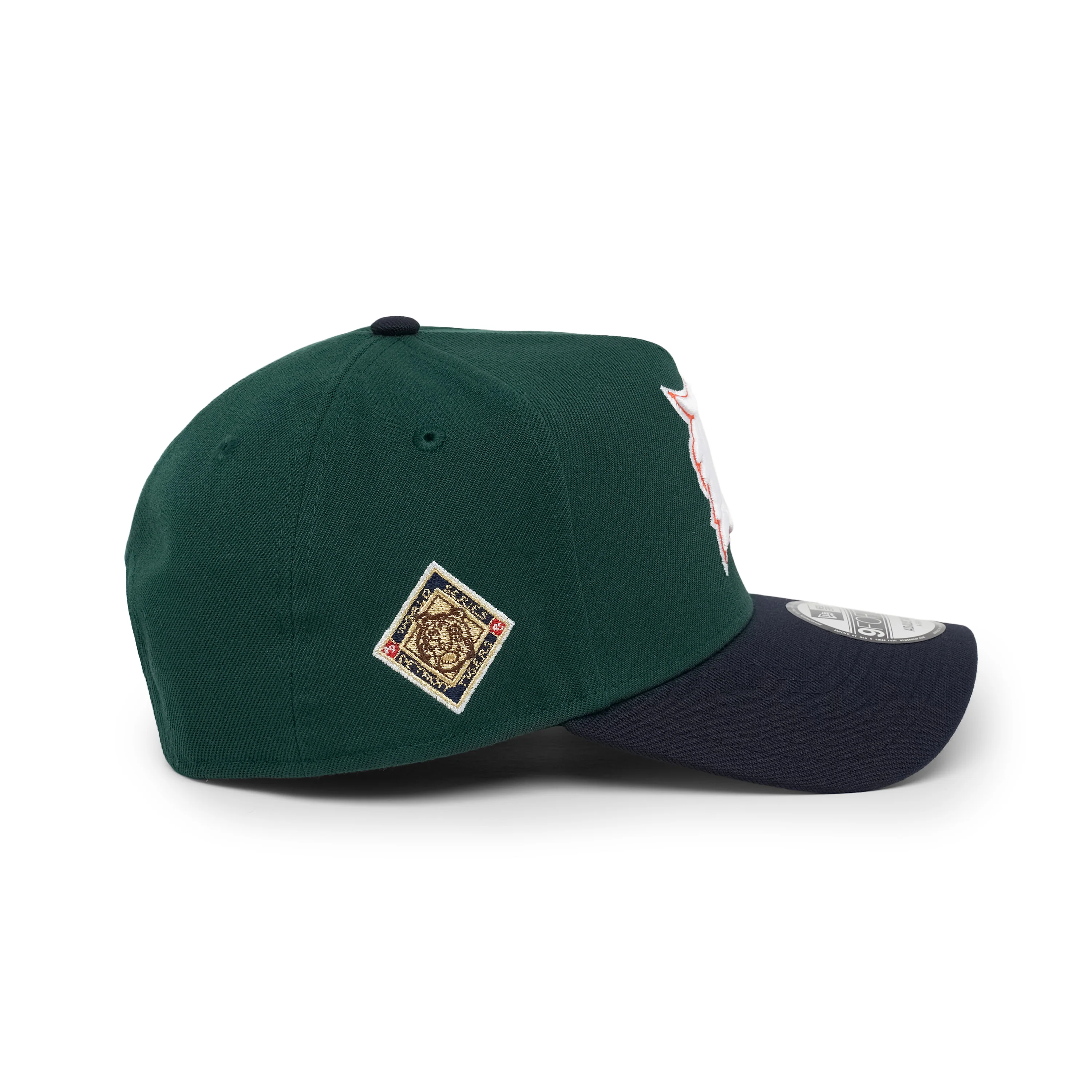 9FORTY A-Frame Detroit Tigers World Series Dark Green Black Snapback - Image 5