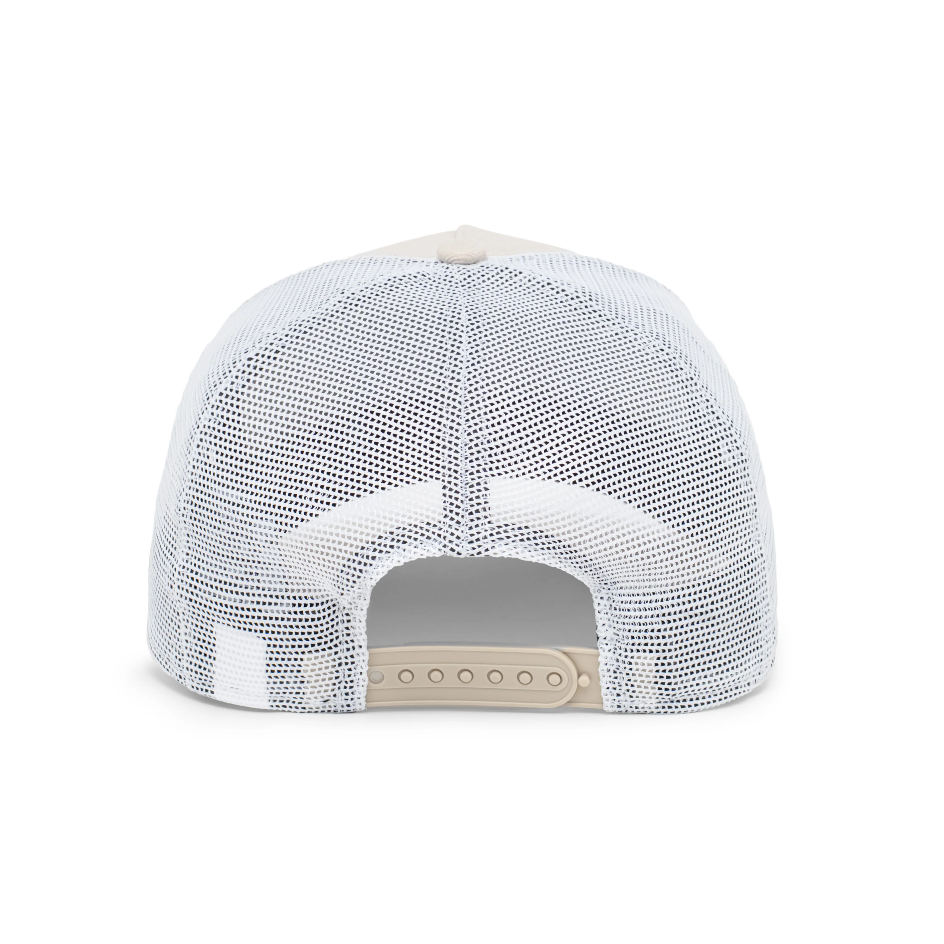 9FORTY A-Frame Trucker New Era Company Stone White Snapback - Image 4