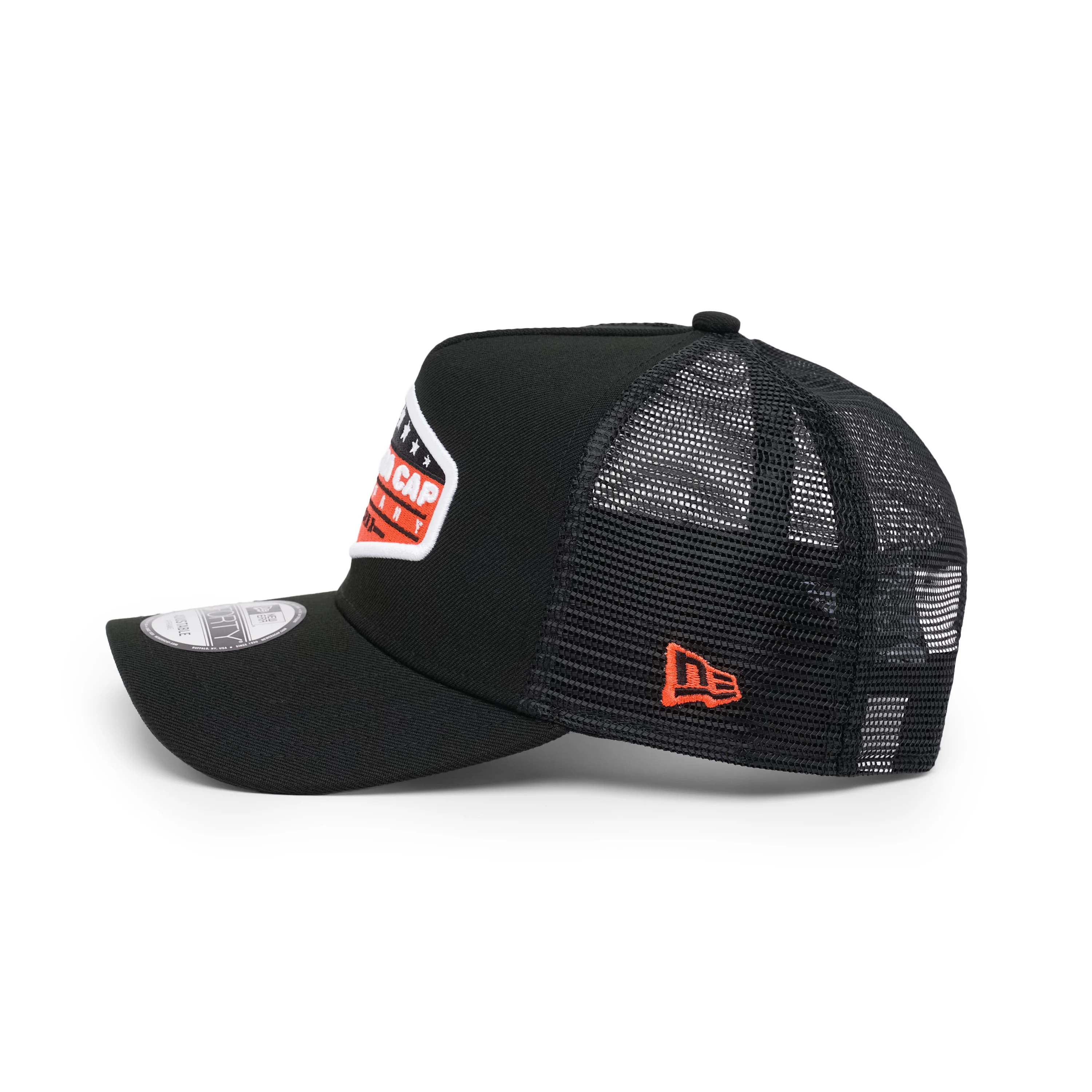 9FORTY A-Frame Trucker New Era Company Black Snapback - Image 5