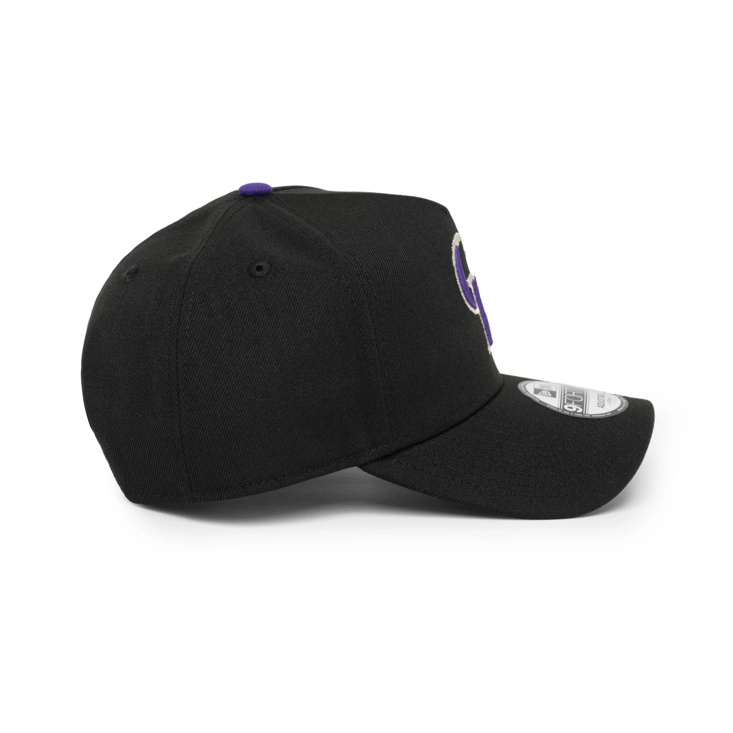 9FORTY A-Frame Colorado Rockies Basic Team Black Snapback - Image 6
