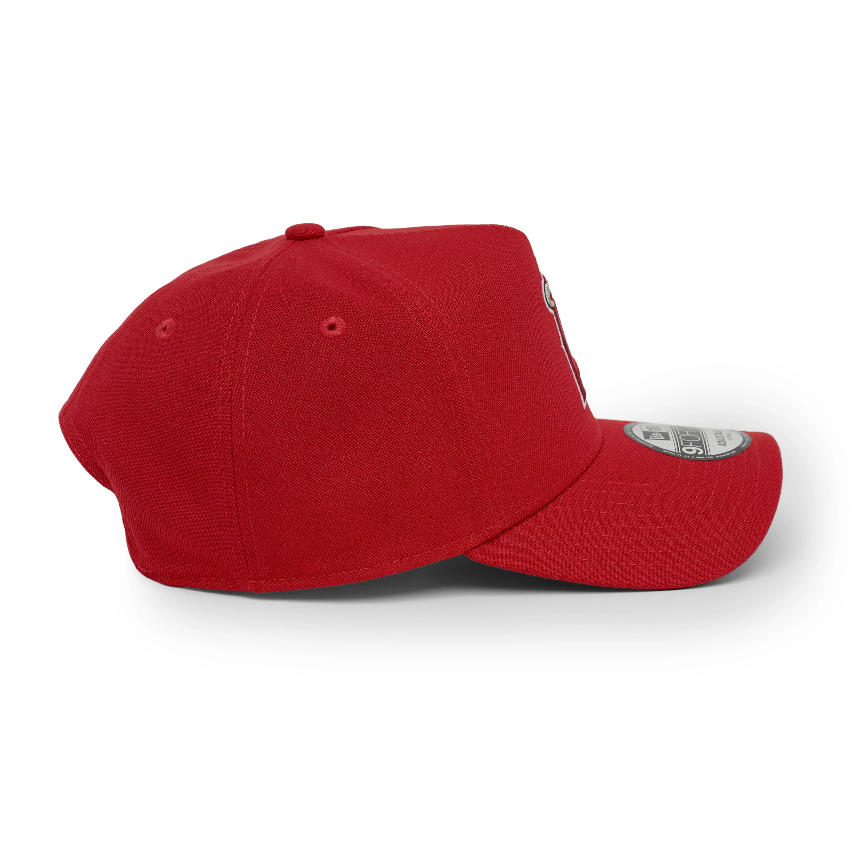 9FORTY A-Frame Los Angeles Angels Basic Team Red Scarlet Snapback - Image 6