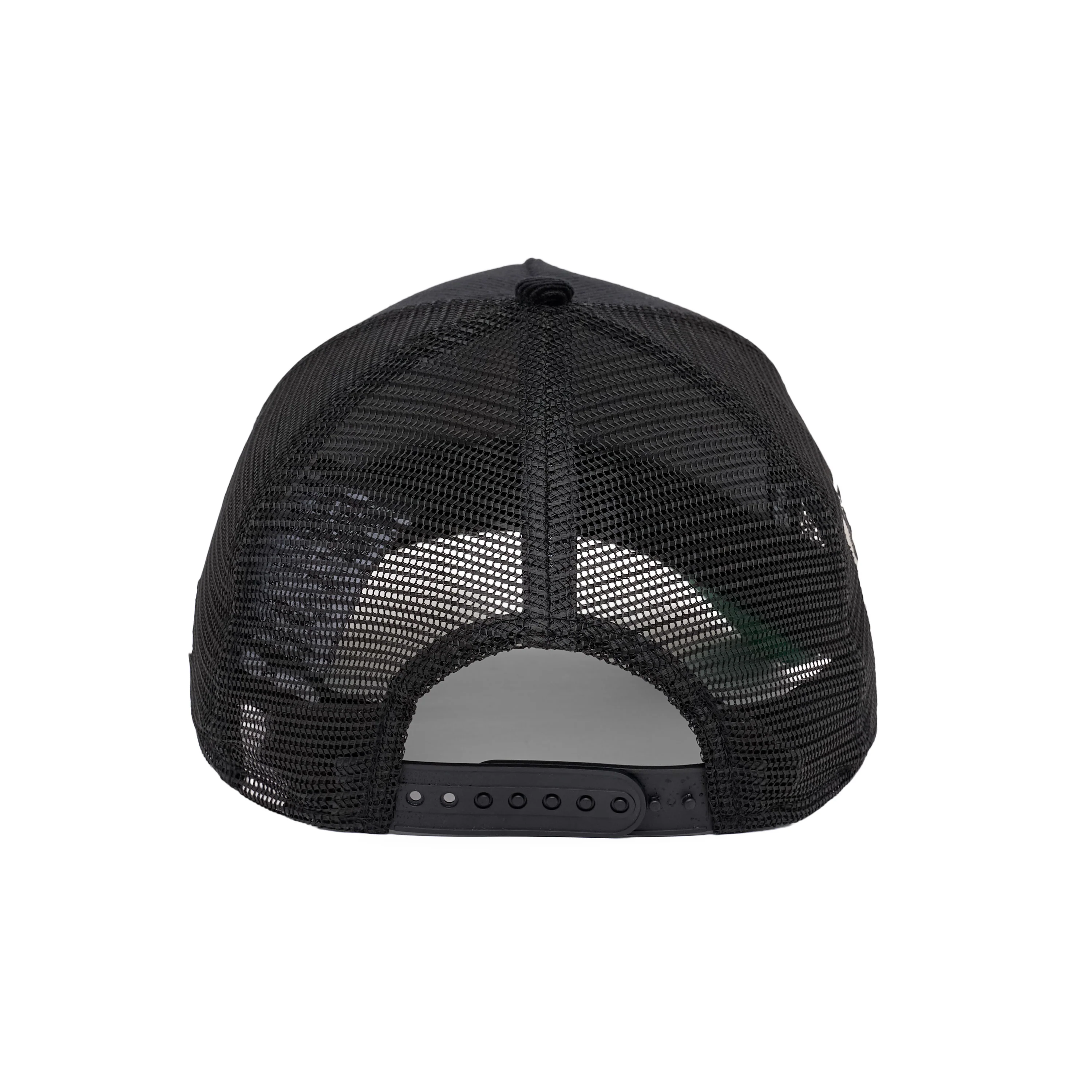 9FORTY A-Frame Trucker Los Angeles Dodgers Stadium 60th Anniversary Black Snapback - Image 4