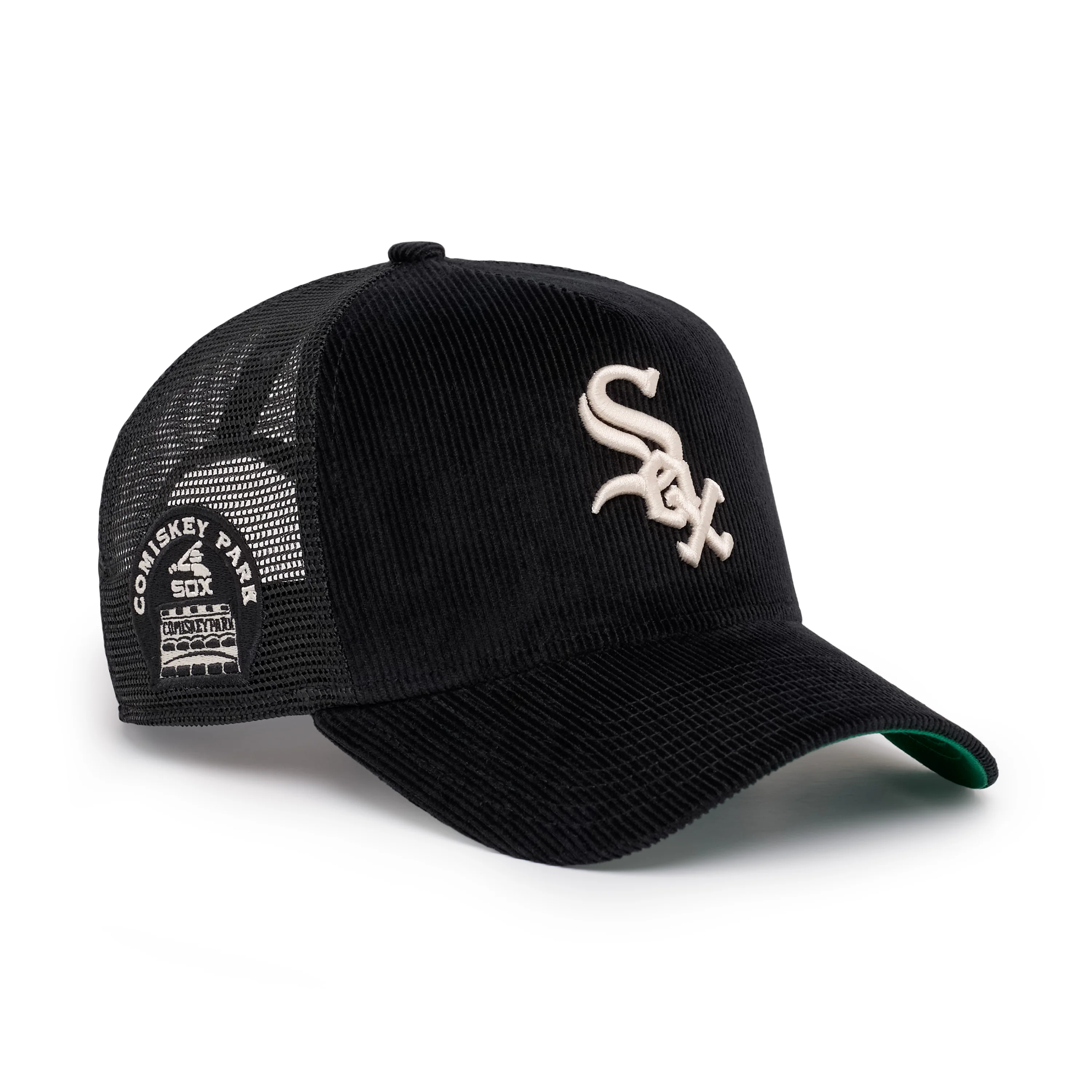 9FORTY A-Frame Trucker Chicago White Sox Comiskey Park Black Snapback