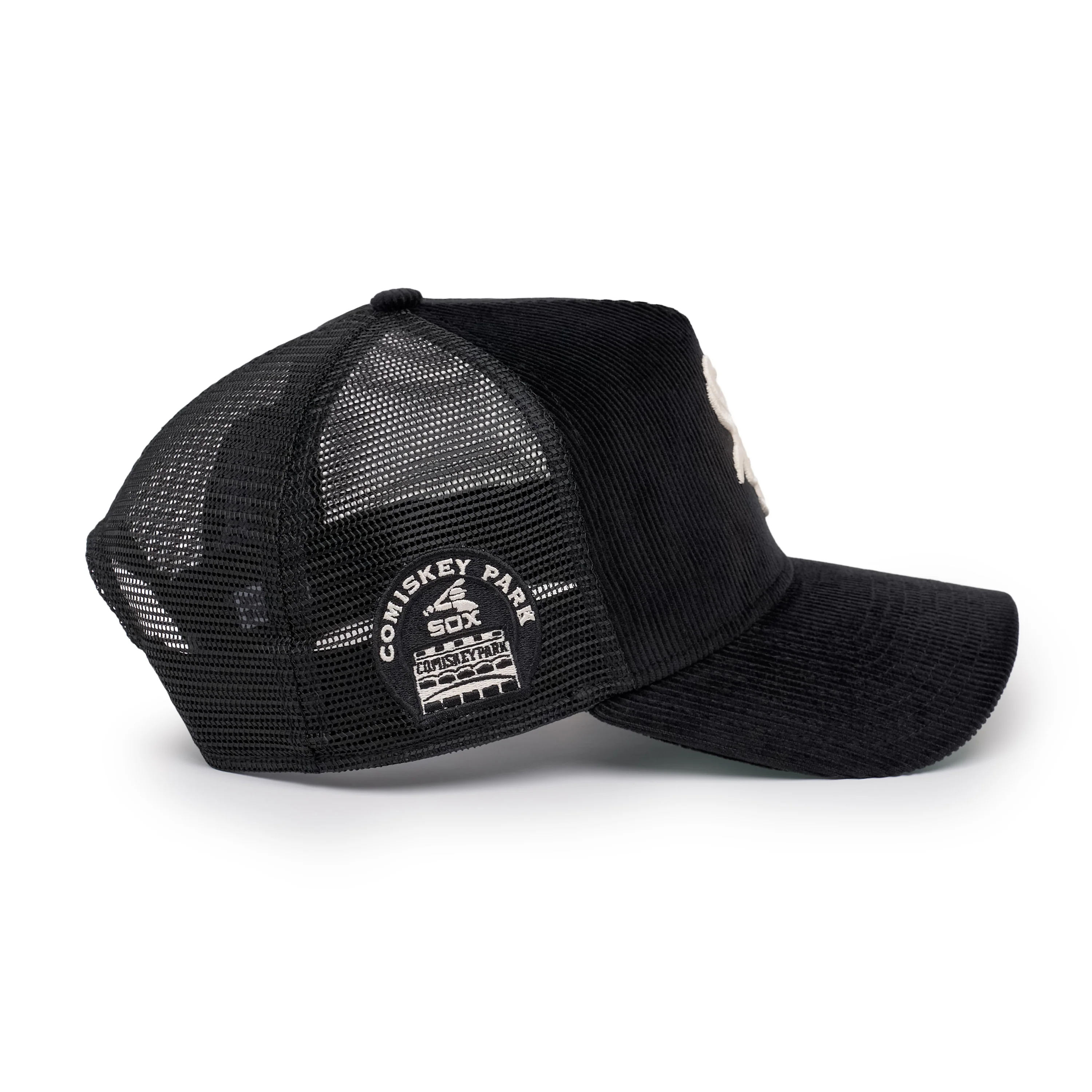 9FORTY A-Frame Trucker Chicago White Sox Comiskey Park Black Snapback - Image 5