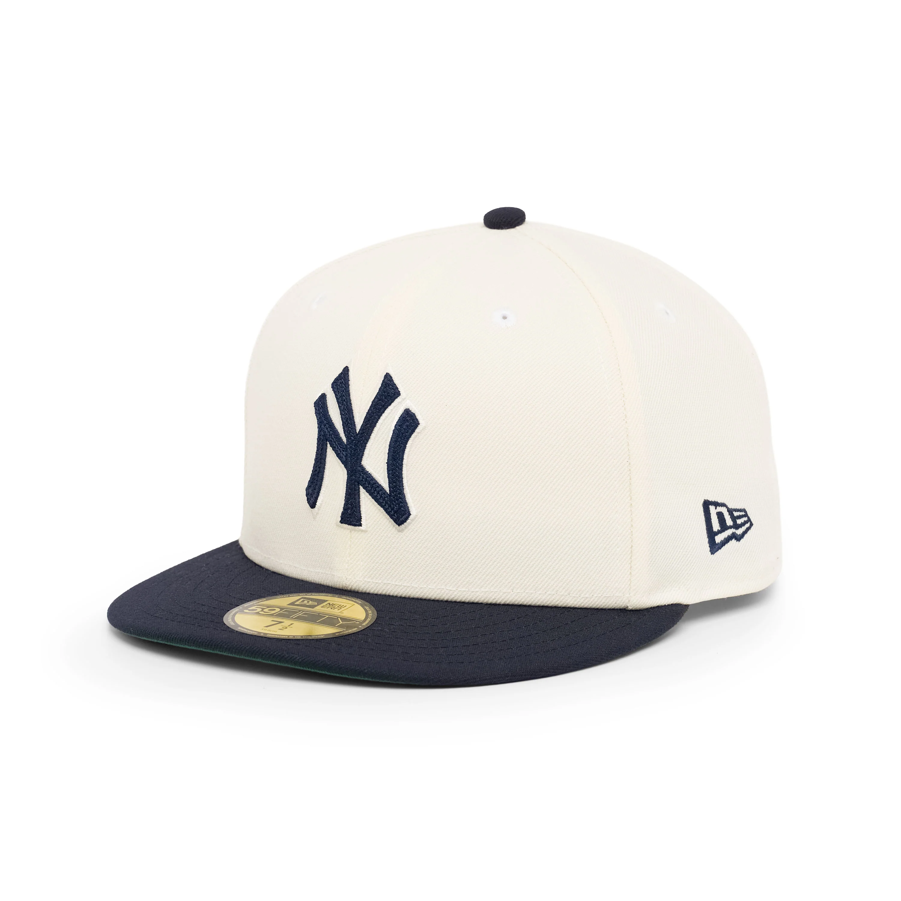 59FIFTY New York Yankees 2-Tone Navy Visor Chrome White Fitted