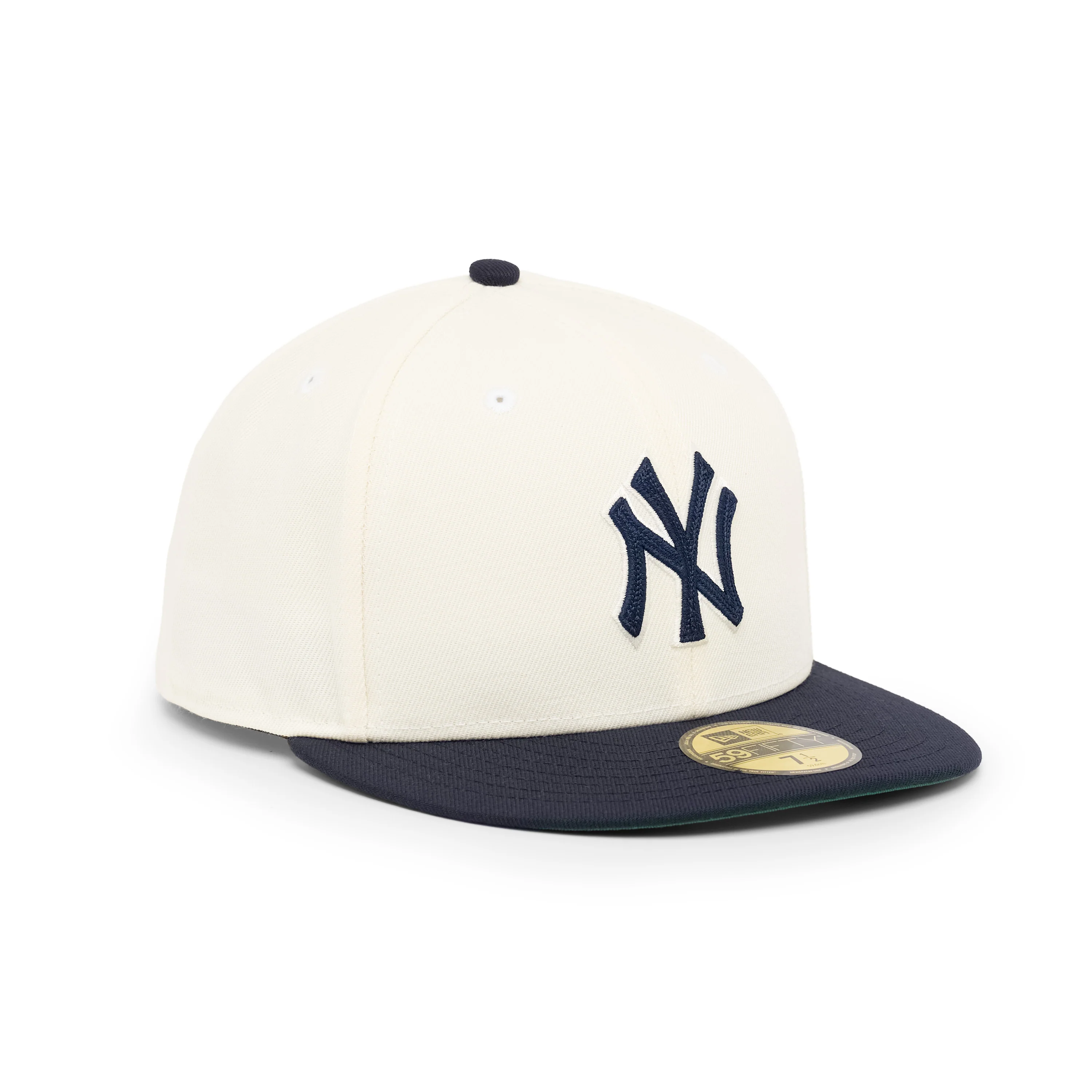 59FIFTY New York Yankees 2-Tone Navy Visor Chrome White Fitted - Image 3