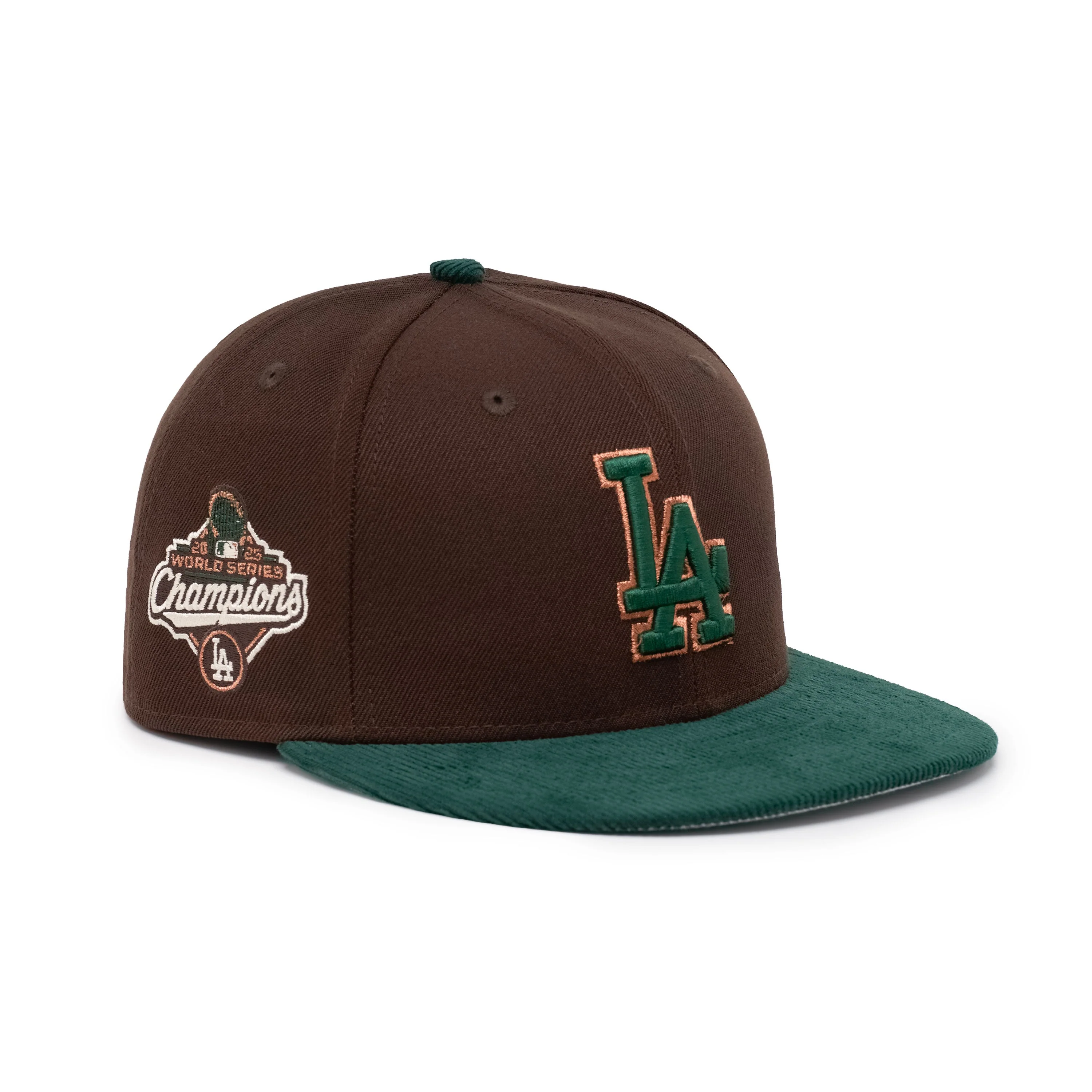59FIFTY Los Angeles Dodgers World Series Champions 2025 Brown Fitted