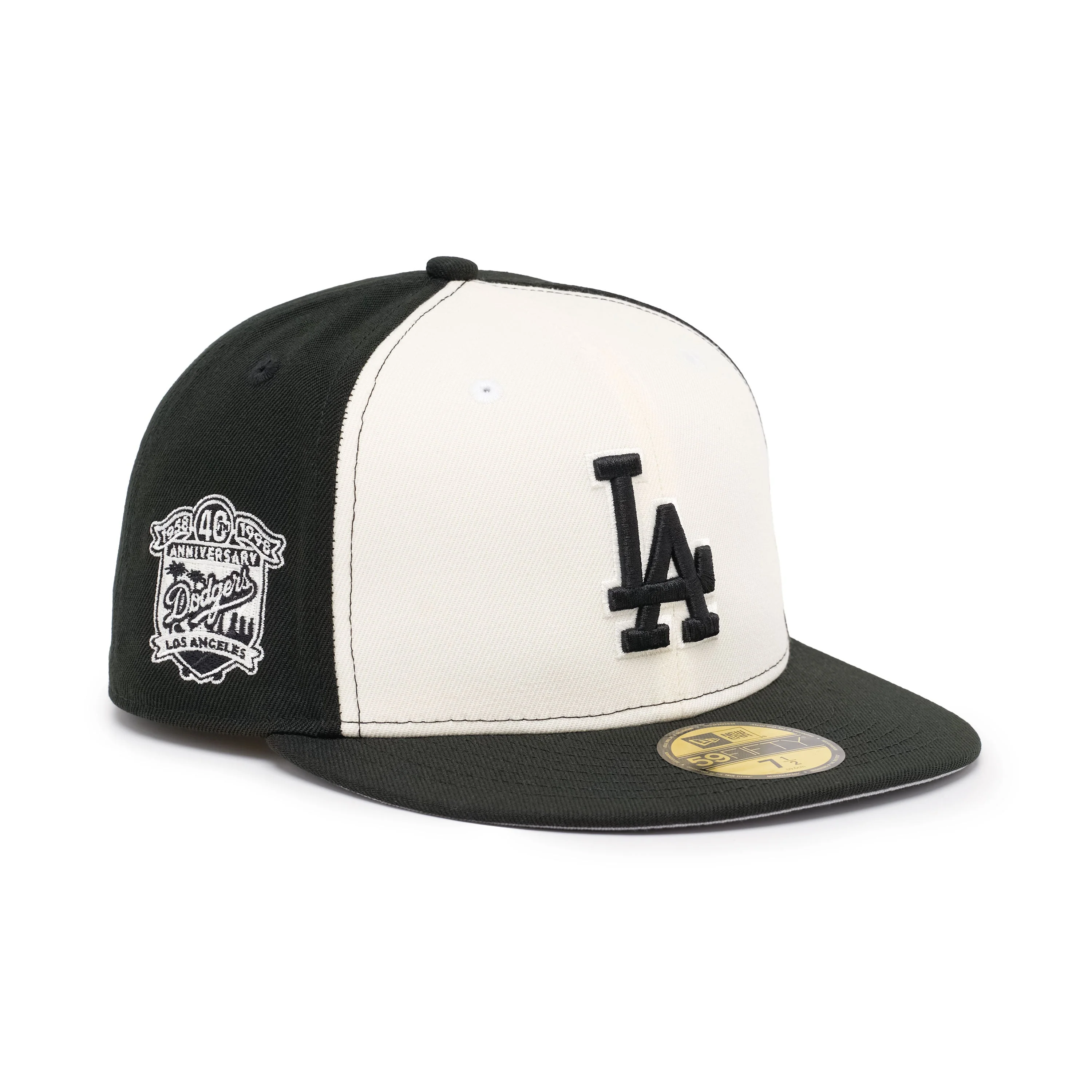 59FIFTY Los Angeles Dodgers 40th Anniversary Chrome Black Fitted